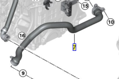 Genuine BMW 11-53-7-545-890 | Hose, Cylinder Head-Thermostat