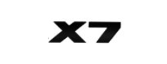 Genuine BMW X7 Black Trunk Emblem Set - X7 M50i Lettering Decal Badge NEW