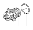 11517527799 - : Water Pump, Mechanical for BMW: 323i, 323is, 328i, 328is, 528i, M3, Z3 Image