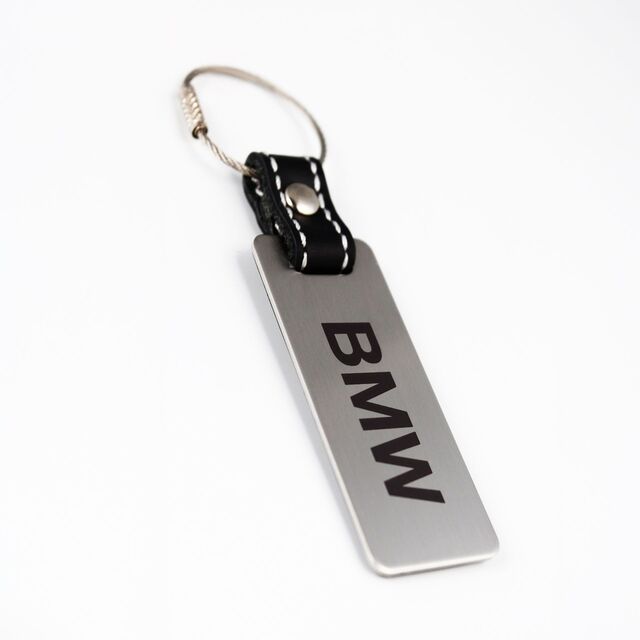 Genuine BMW 82-12-5-B4F-E91 | BMW Carbon Fiber/Stainless Keychain