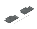 51475A87FF4 - : ​G60 5 Series, G90/G99 M5 Rubber Floor Liners Set - Rear for BMW Image