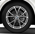 36112462645 - : G2x/G42 2/3/4 Series 17" Style 776 V-Spoke Ferric Grey Winter Wheel/Tire - 7,5x17 for BMW: 430i, M2 Image