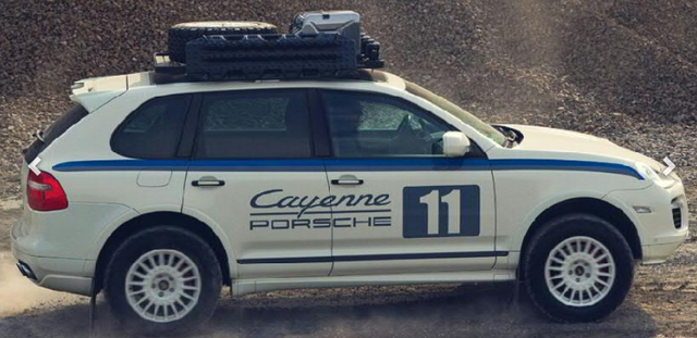 PCG04480500 - : 9PA Cayenne (2003-2010) Decal Set - Rallye Design Blue for Porsche Image
