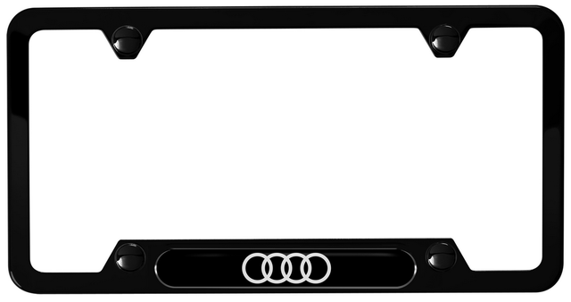 Genuine Audi ZAW-071-801-H-DX9 | Audi Rings License Plate Frame
