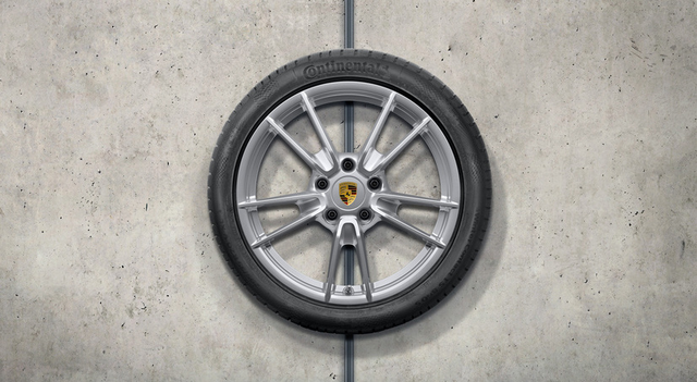 992044602A - : 992 911 (2020+) 19/20" Carrera Silver Winter Wheel/Tire Set for Porsche: 911 Image
