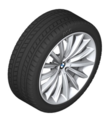 36110053502 - : ​G30 5 Series 19" Style 633 Silver Winter Wheel/Tire - 9Jx19 for BMW: 530i, 540i, M550i xDrive Image