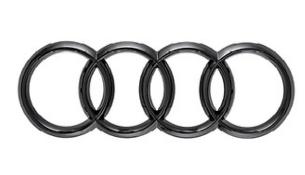 Genuine Audi 80A-071-802 | Rear Audi Rings Emblem - Black | FREE