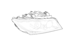 63117161666 - : Bi-Xenon Headlamp Assembly - Right (ZKW) for BMW: 325i, 325xi, 328i, 328xi, 330i, 330xi, 335i, 335xi, M3 Image