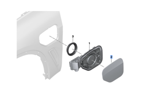51917441612 - Body: Lid for BMW: X5 Image