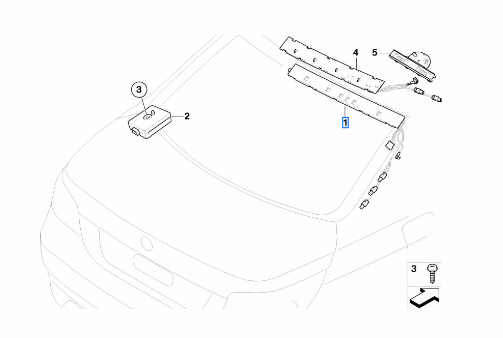 65209193832 - Electrical: Antenna Module for BMW: 525i, 525xi, 528i, 528i xDrive, 528xi, 530i, 530xi, 535i, 535i GT, 535i xDrive, 535xi, 550i, M5 Image