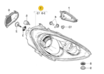 95863118022 - Electrical: Headlamp Assembly for Porsche Image