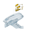 80A919605 - : Multimedia Interface (MMI) Display Unit - 8.25" for Audi: Q5, Q5 PHEV, SQ5 Image