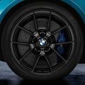 36115A3DE45 - : Genuine BMW F87 M2 M Performance Matte Black 19" Style 763M Y-Spoke Wheel/Tire Set for BMW Image