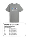 80155B5F416 - : BMW M Motorsport Puma ESS Adult Logo Tee - Medium Heather Gray for BMW Image