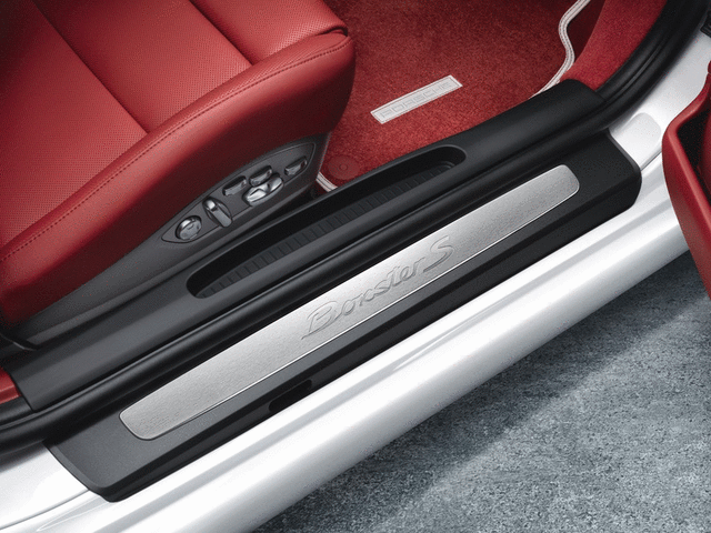 98104480000 - Exterior: 981/982 Boxster/Cayman (2013+) Door Entry Guards In Stainless Steel for Porsche: 718 Boxster, Boxster Image