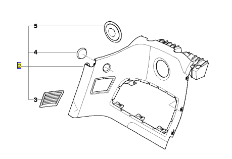 51437031367 - Body: Quarter Trim Panel for BMW Image