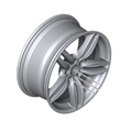36117842652 - : 19" Style 351 M Double Spoke Light Alloy Wheel, Decor-Silver - 8,5Jx19 ET:33 for BMW: 528i, 528i xDrive, 535d, 535d xDrive, 535i, 535i xDrive, 550i, 550i xDrive, 640i, 640i Gran Coupe, 640i xDrive, 640i xDrive Gran Coupe, 650i, 650i Gran Coupe, 650i xDrive, 650i xDrive Gran Coupe, ActiveHybrid 5, M5, M6, M6 Gran Coupe Image