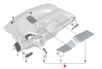 51456801324 - Body: Cover Assembly for BMW Image