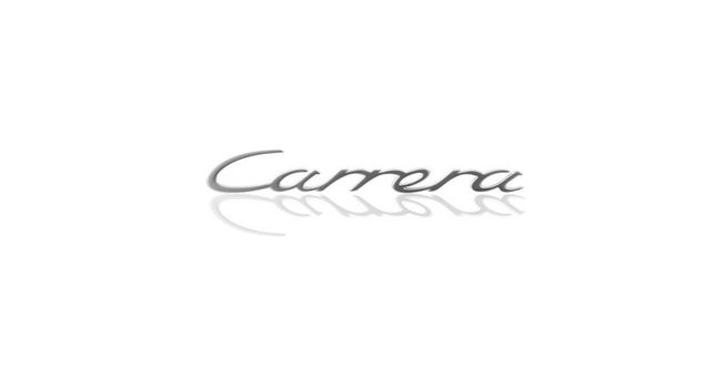996559237074PU - : Emblem "Carrera" Lettering for Rear Lid, Upper, Silver for Porsche Image