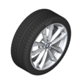 36110003058 - : G01 X3, G02 X4 19 " Style 691 Winter Wheel/Tire Assembly, Silver - 7.5x19 for BMW Image