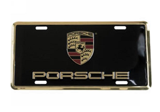 PNA701005 - : Crest on Stamped Metal Plate for Porsche Image