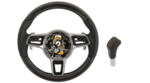 95804440012A34 - : 9A2 Cayenne E2-2 (2015-2018) Anthracite Birch Steering Wheel &amp; Shift Lever Package for Porsche Image