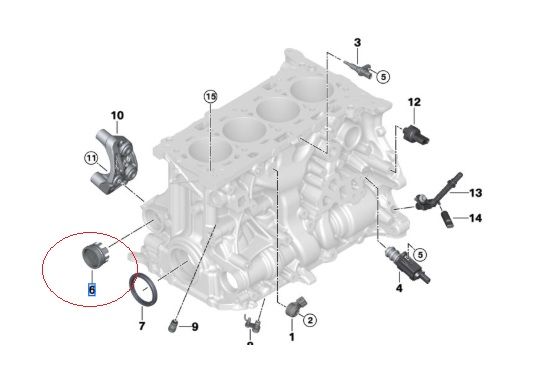 11117797932 - Cooling System: Expansion Plug for BMW Image