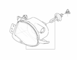 63177158541 - : Fog Light Assembly - Left for BMW Image