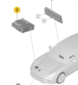 9Y2035089L6N3 - : Central Computer Black for Porsche Image