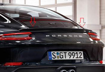 99150428182G2X - : 991 911 (2012-2019) Touring Package Rear Lip Spoiler, Primed for Porsche Image