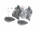 52108068576 - : Leather Cover Sport Backrest - Right for BMW Image