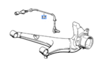 34521155709 - : ABS Wheel Speed Sensor - Left for BMW: 528e, 535i, 535is, 635CSi, L6, M5, M6 Image