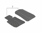 51472311000 - : E9x 3 Series All Weather Rubber Floor Mats, Front - Black for BMW: 328i xDrive Image