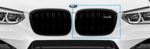 51118098087 - : F97 X3 M Competition Gloss Black Front Kidney Grille - Left for BMW: X3 Image