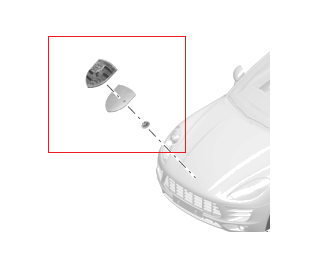 PKPOCRESTKIT - : Porsche Hood Crest Emblem Kit for Porsche Image