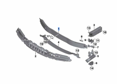 51117255393 - Body: Impact Bar for BMW: 228i, 228i xDrive, 230i, 230i xDrive, 320i, 320i xDrive, 328d, 328d xDrive, 328i, 328i xDrive, 330e, 330i, 330i xDrive, 335i, 335i xDrive, 340i, 340i xDrive, 428i, 428i Gran Coupe, 428i xDrive, 428i xDrive Gran Coupe, 430i, 430i Gran Coupe, 430i xDrive, 430i xDrive Gran Coupe, 435i, 435i Gran Coupe, 435i xDrive, 435i xDrive Gran Coupe, 440i, 440i Gran Coupe, 440i xDrive, 440i xDrive Gran Coupe, ActiveHybrid 3, M2, M235i, M235i xDrive, M240i, M240i xDrive, M3, M4 Image