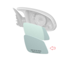 51168059570 - : EC Mirror Glass Heated Convex - Right for BMW Image