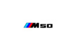 51145A92E37 - : M Performance Gloss Black M50i Emblem for BMW Image