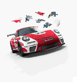 WAP0400040MPCS - : Puzzle Game Red White for Porsche Image