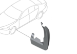 82162413632 - : G30  Series Set Mud Flaps Set - Front for BMW Image