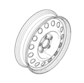 36116768861 - Suspension: Wheel, Spare for BMW: X5, X6 Image