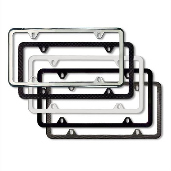 82120010396 - Exterior: Slimline License Plate Frames for BMW: 128i, 135i, 135is, 228i, 228i xDrive, 230i, 230i xDrive, 320i, 320i xDrive, 328d, 328d xDrive, 328i, 328i xDrive, 330e, 330i, 330i GT xDrive, 330i xDrive, 335d, 335i, 335i GT xDrive, 335i xDrive, 335is, 340i, 340i GT xDrive, 340i xDrive, 428i, 428i xDrive, 430i, 430i Gran Coupe, 430i xDrive, 435i, 435i xDrive, 440i, 440i xDrive, 528i, 528i xDrive, 530i, 530i xDrive, 535d, 535d xDrive, 535i, 535i GT, 535i GT xDrive, 535i xDrive, 540d xDrive, 540i, 540i xDrive, 550i, 550i GT xDrive, 550i xDrive, 640i, 640i xDrive, 650i, 650i xDrive, 740e xDrive, 740i, 740i xDrive, 740Li, 740Li xDrive, 750i, 750i xDrive, 750Li, 750Li xDrive, 760Li, 840i, 840i Gran Coupe, Alpina B6 xDrive Gran Coupe, Alpina B7, M2, M235i, M235i xDrive, M240i, M240i xDrive, M3, M340i, M4, M440i Gran Coupe, M5, M550i xDrive, M6, M760i xDrive, M8, X1, X2, X3, X4, X5, X6, X7, Z4 Image