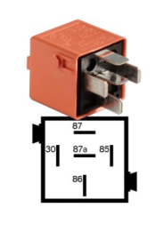 12631742690 - : Relay - Salmon Red for BMW: 128i, 135i, 135is, 528i, 528i xDrive, 535d, 535d xDrive, 535i, 535i xDrive, 550i, 550i xDrive, ActiveHybrid 5, M5 Image