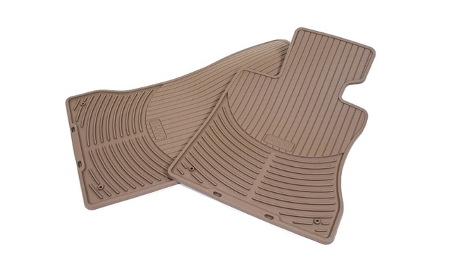 82550302998 - Interior: All Weather Rubber Floor Mats - Front - Beige for BMW: 525i, 525xi, 528i, 528xi, 530i, 530xi, 535i, 535xi Image