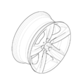 36116768858 - : 18" Star Spoke Style 189 Light Alloy Rim - 8Jx18 ET:34 for BMW: 328i, 328i xDrive, 328xi, 335i, 335i xDrive, 335is, 335xi, M3 Image