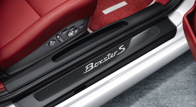 98104480020 - Exterior: 981/982 Boxster/Cayman (2013+) Door Entry Guards In Carbon for Porsche: 718 Boxster, Boxster Image