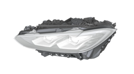 63118084889 - Electrical: Lens &amp; Housing for BMW: 430i, 430i Gran Coupe, 430i xDrive, 430i xDrive Gran Coupe, i4, M3, M4, M440i, M440i Gran Coupe, M440i xDrive, M440i xDrive Gran Coupe Image