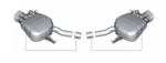 18302293764 - : F12/13/06 650i/iX (N63) M Sport Exhaust System for BMW: 650i, 650i Gran Coupe, 650i xDrive, 650i xDrive Gran Coupe Image