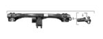 95804480131 - : 92A Cayenne (2011-2018) Trailer Hitch with Manually Detachable Ball Joint for Porsche: Cayenne Image