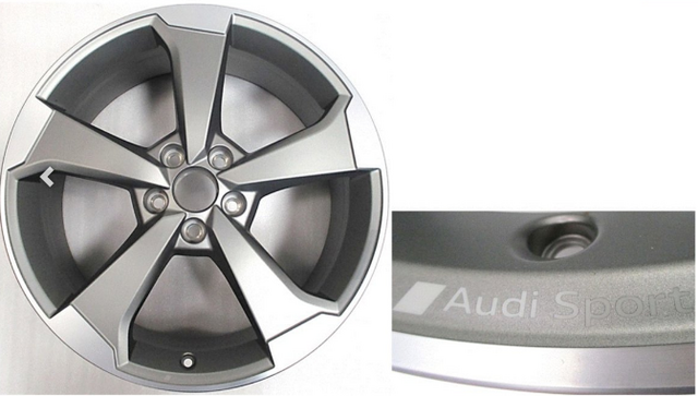 エクイアル Genuine Audi 8V0-601-025-ET | Wheel, Alloy 'Audi Sport' - 8